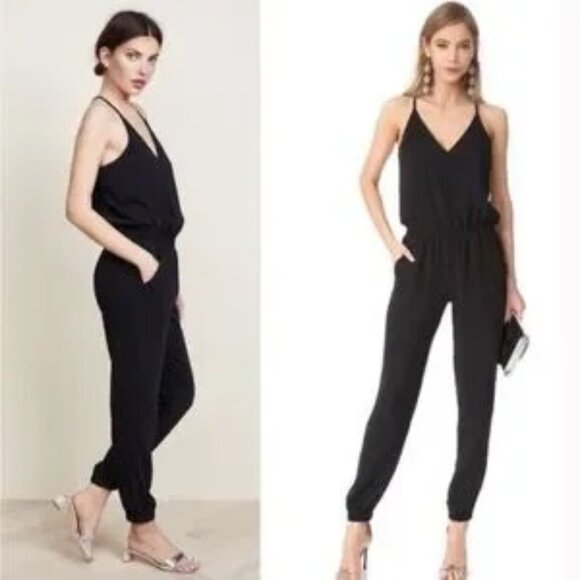 Amanda Uprichard Madison Jumpsuit Red Spaghetti Strap Romper Pantsuit Size P - Picture 1 of 16